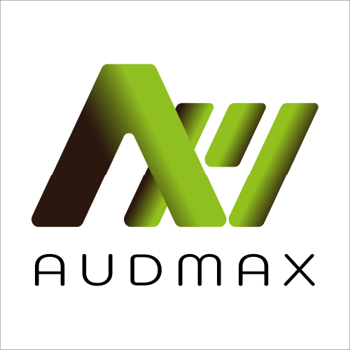 Logo-Audmax - création-image de marque - Adrena-lign Logo-Audmax-création-adrena-lign